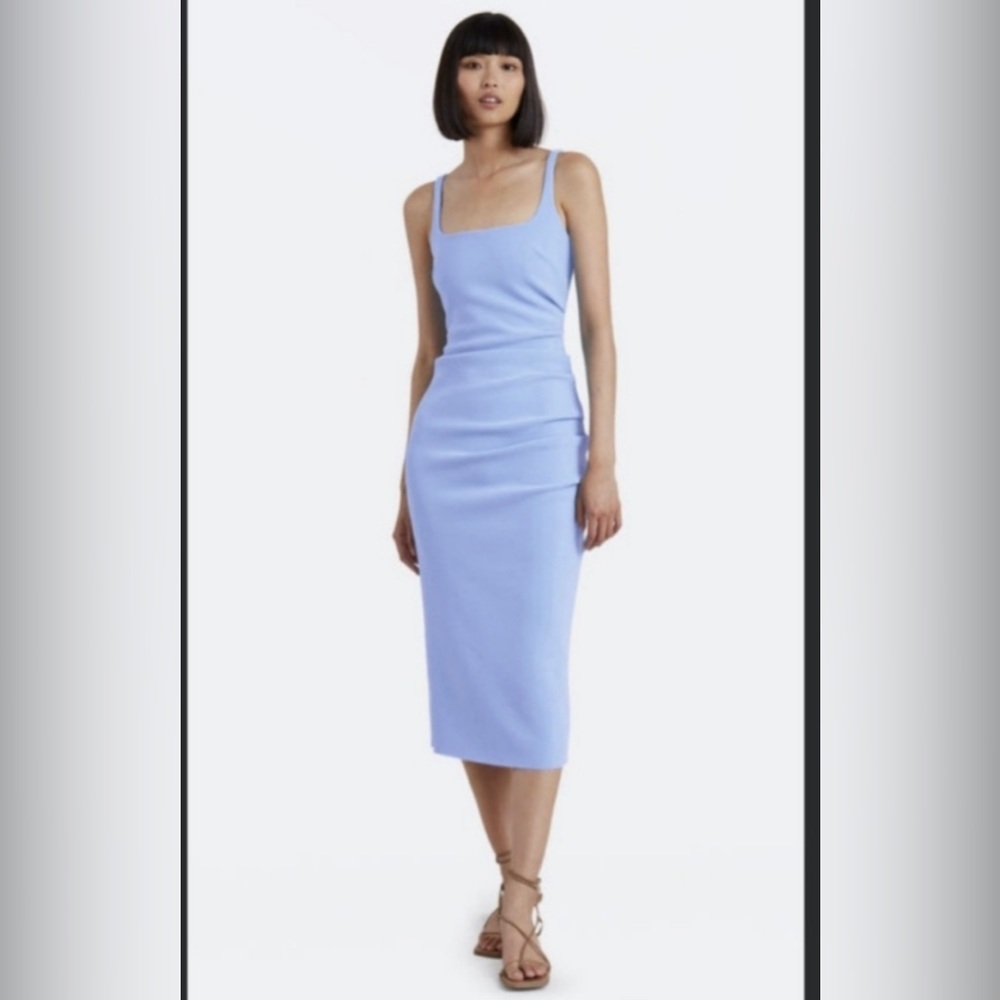 NWT BEC + BRIDGE Blue Cornflower Karina Tuck
Midi Dress Blue size 4.